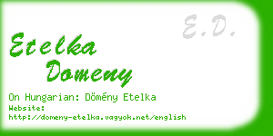 etelka domeny business card